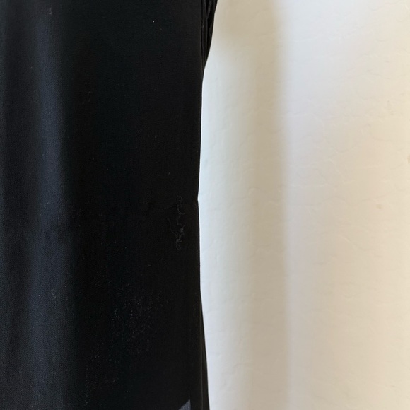 Zara Black Chiffon Sheer Drapey Lagenlook Tank Midi Dress Medium - Picture 12 of 16